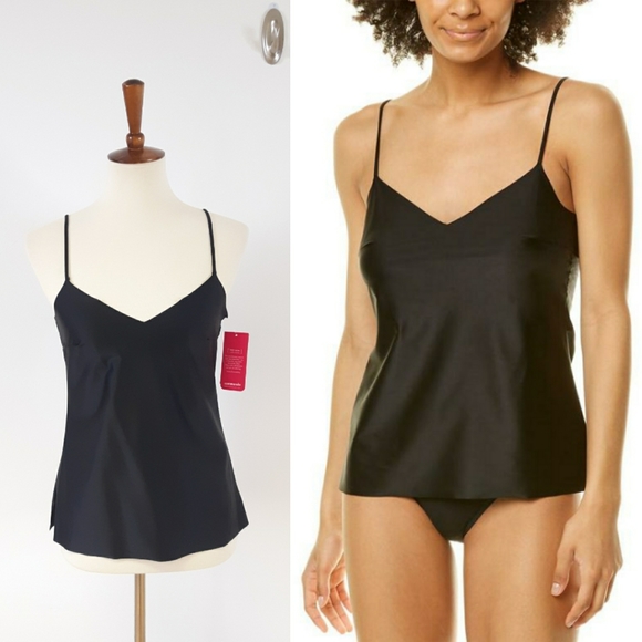 Commando Tops - Commando | Smooth Satin Cami • Black